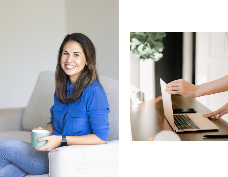 Sesión de trabajo estratégico con una emprendedora